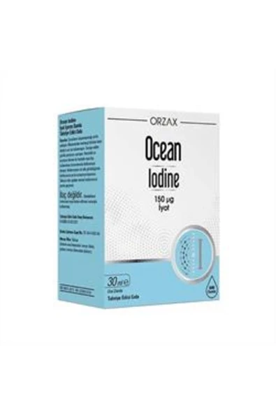 ORZAX Ocean Iodine 150 Iyot Takviye Edici Gıda 30 ml ürün görseli 1