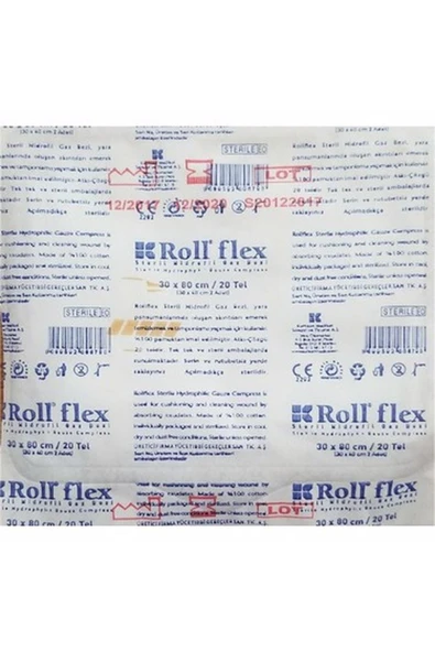 ROLL Flex Steril Hidrofil Gazlı Bez 30x80 cm  7 adet 2'li ürün görseli 1