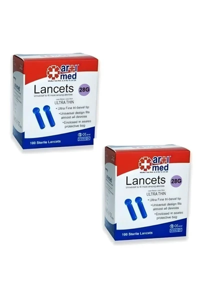 ARTİMED Artımed Steril Lancet 28G 100'lü X 2 ADET ürün görseli 1