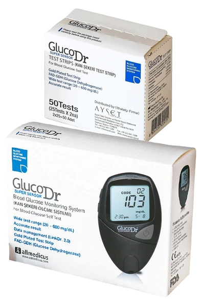 GLUCO DR 1 Şeker Cihazı + 50 Adet Glucodr Şeker Stribi Şeker Çubuğu Orijinal Ürün ürün görseli 1