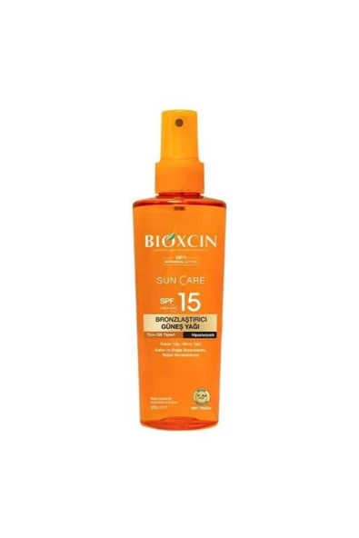 BİOXİN Bioxcin Sun Care Spf 15 Bronzlaştırıcı Güneş Yağı 200 ml ürün görseli 1