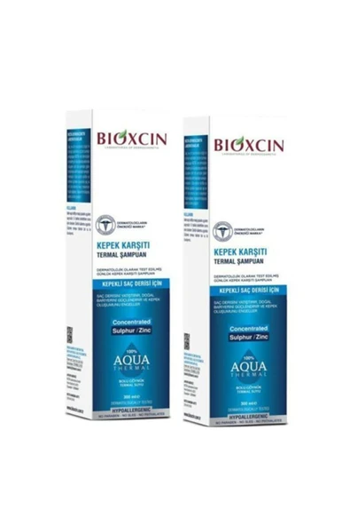 Bioxcin Aqua Thermal Kepek Karşıtı Şampuan 300 Ml + 2 ürün görseli 1