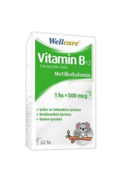 WELLCARE Vitamin B12 500 Mcg Sprey 5 ml Takviye Edici Gıda ürün görseli 1