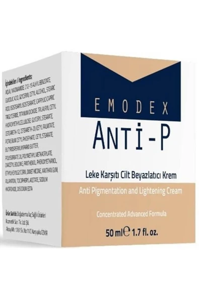 DOĞA DERMA Emodex Antı-p Leke Karsıtı Cılt Beyazlatıcı Krem 50 ml ürün görseli 1