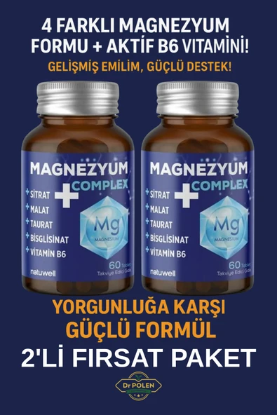 NATUWELL Magnezyum Complex 60 Tablet x 2 Adet ürün görseli 1