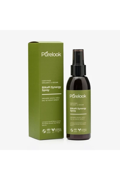 PURELOOK Bikepi Organik Ve Vegan Sertifikalı Saç Ve Vücut Sprey 125ml. ( Bit Ve Kene ) ürün görseli 1