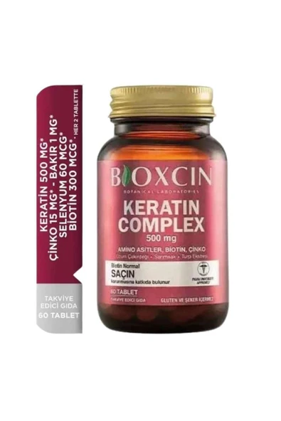 BİOXCİN Keratin Complex Tablet Takviye Edici Gıda 60 Tablet - Resim 2