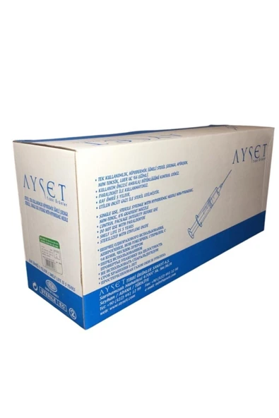 Ayset Steril Enjektör 10cc - 100 Adet - Resim 3
