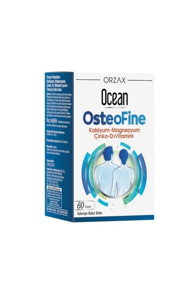 ORZAX Ocean OsteoFine Takviye Edici Gıda 60 Tablet ürün görseli 1