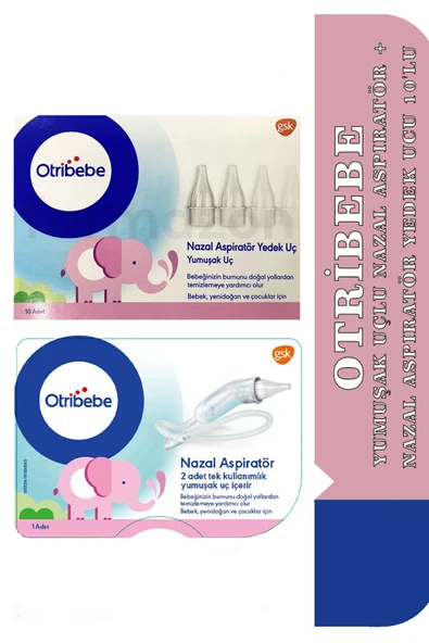 Otribebe Yumuşak Uçlu Nazal Aspiratör + 2 X Nazal Aspiratör Yedek Ucu 10'lu ürün görseli 1