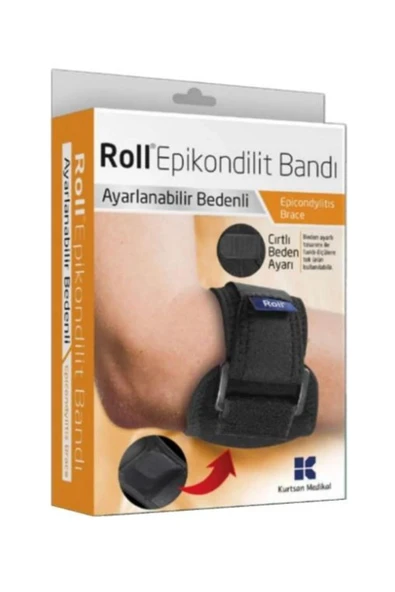 KURTSAN MEDİKAL Roll Medikal Epikondilit Bandı | Ayarlanabilir Bedenli ürün görseli 1