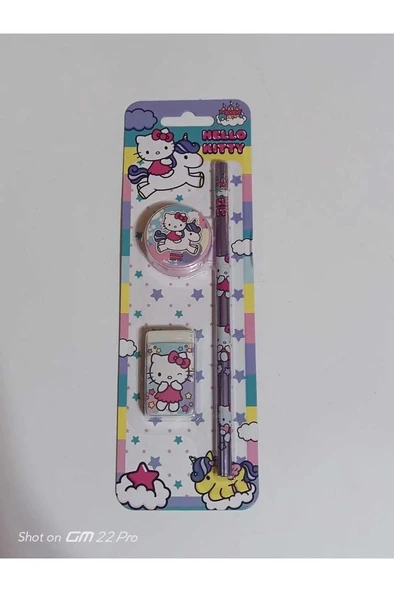 HELLO KITTY KIRTASIYE SETI 3 LU ürün görseli 1