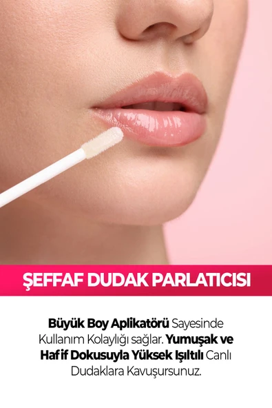 Transparent Lipgloss 01-şeffaf Dudak Parlatıcısı 8 ml - Resim 3