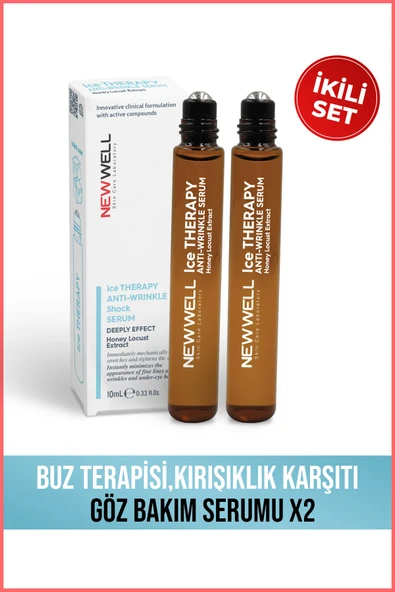 2 Adet Buz Terapisi,Kırışıklık Karşıtı Göz Bakım Serumu 10ML ürün görseli 1