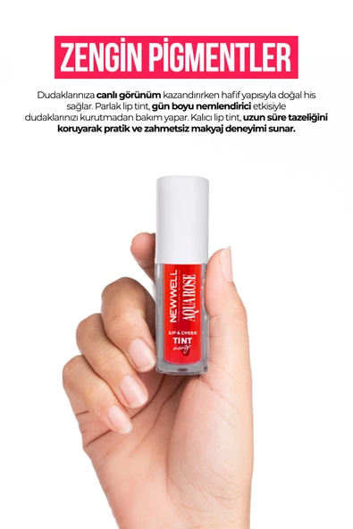 Aqua Rose Lip & Cheek Tint Mango Aromalı 6 ML - Resim 3