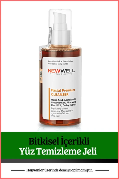 Bitkisel İçerikli Yüz Temizleme Jeli (Tüm Cilt Tipleri) 200 ML ürün görseli 1