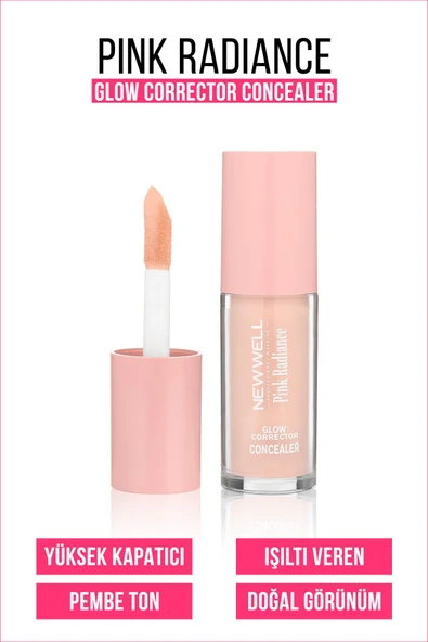 Pink Radiance Glow Corrector Concealer Pembe Işıltılı,Parlaklık,Düzeltici,Kapatıcı 8 GR ürün görseli 1