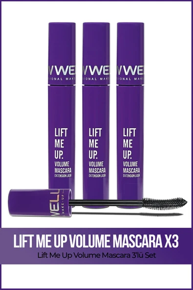 3x Lift me up Volume Mascara 8 ml Üçlü Set ürün görseli 1