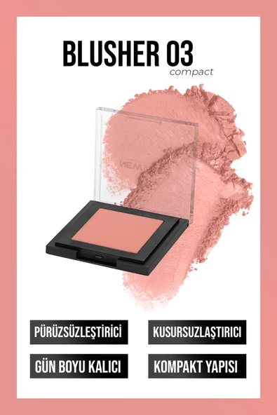 Powder Blusher 03 (Toz Allık) ürün görseli 1