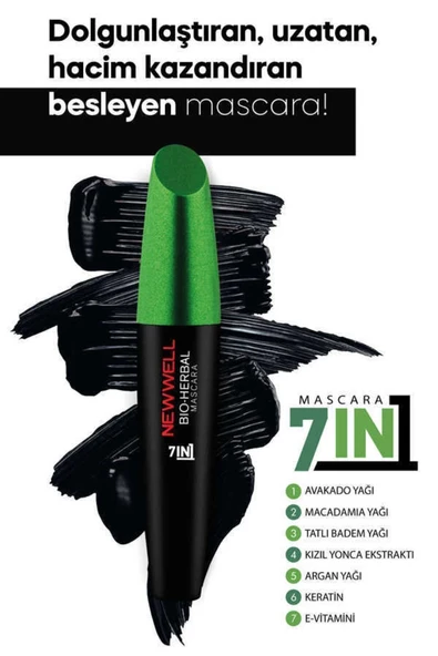 Bitkisel Maskara - Bio-Herbal Bitkisel Mascara 7 in 1 8680923313184 - Resim 4