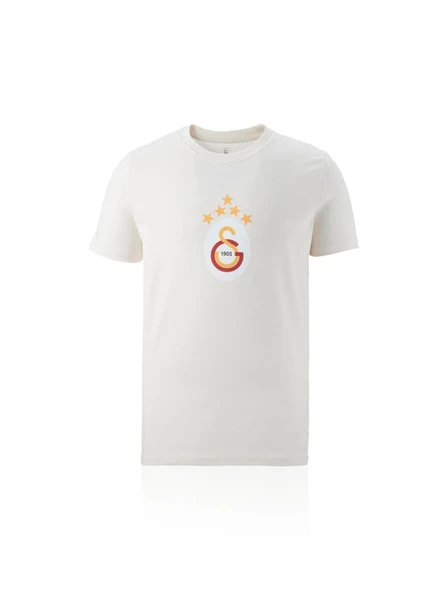 Galatasaray Orijinal 5 Yıldız Ekru T-Shirt ürün görseli 1