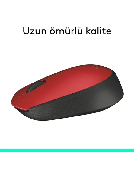 Logitech M171 910-004641 Kırmızı Optik Kablosuz Mouse - Resim 3