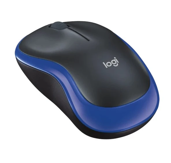 Logitech M185 Optik Kablosuz Mouse Siyah-Mavi 910-002236 - Resim 3