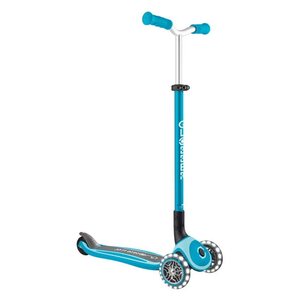 Globber Master Işıklı Katlanabilir Scooter - Okyanus Mavisi ürün görseli 1