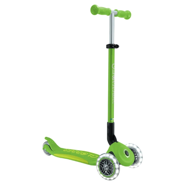 Globber Elite Deluxe Işıklı Scooter - Elma Yeşili ürün görseli 1