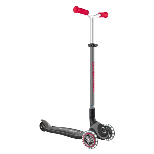 Globber Master Işıklı Katlanabilir Scooter - Kırmızı / Siyah ürün görseli 1
