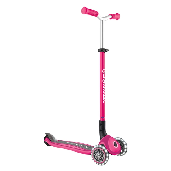Globber Master Işıklı Katlanabilir Scooter - Fuşya ürün görseli 1
