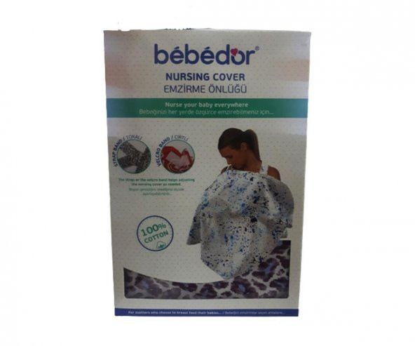 Bebedor 6655 Emzirme Önlüğü Mor Desenli ürün görseli 1