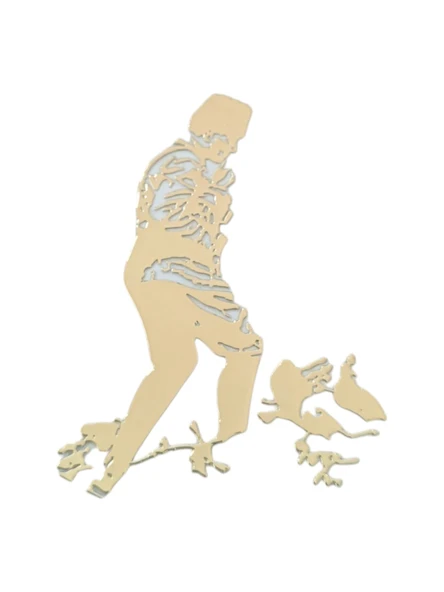 K.Atatürk Koca Tepe Metal Oto Sticker Gold 7x5cm ürün görseli 1