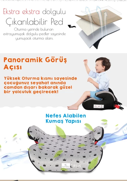 Lorelli Sirius Fix İsofix Çocuk Yükseltici - Resim 5
