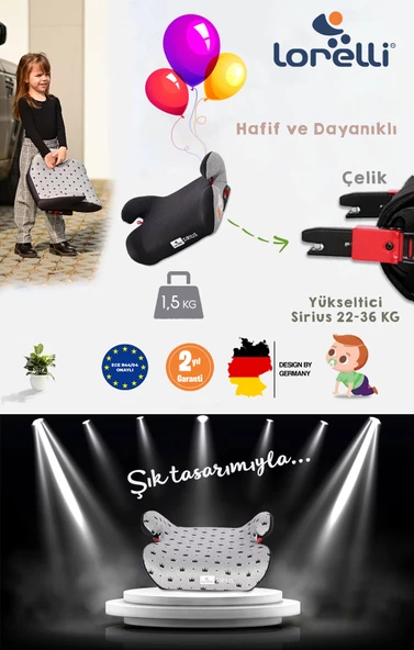 Lorelli Sirius Fix İsofix Çocuk Yükseltici - Resim 4