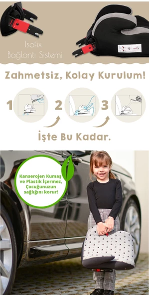 Lorelli Sirius Fix İsofix Çocuk Yükseltici - Resim 6
