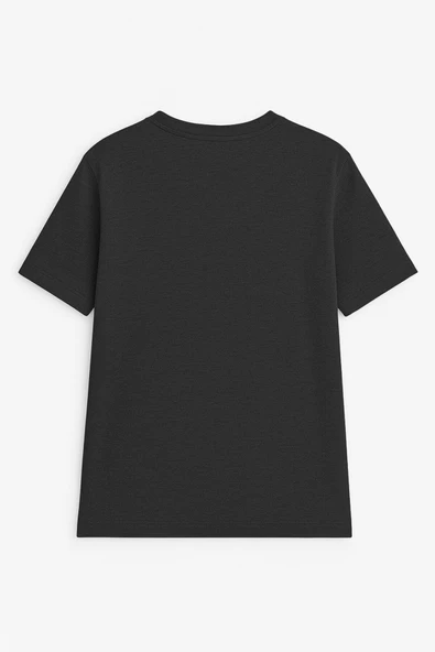 Erkek Bisiklet Yaka Basic Düz Kısa T-shirt - Resim 11