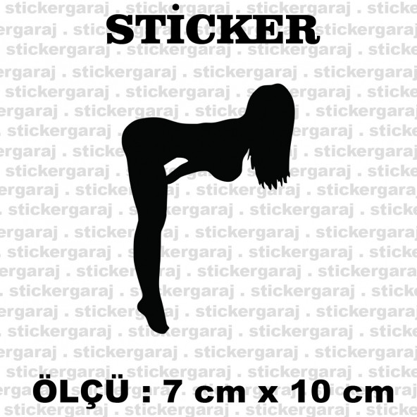 kadın dans  2 adet sticker otomobil motosiklet kask atv laptop pc tablet buzdolabı kapı cam araba sticker etiketleri ürün görseli 1