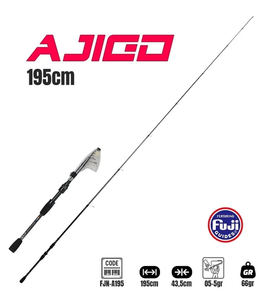 Fujin Ajigo 195cm 05-5gr Teleskopik LRF Kamışı ürün görseli 1