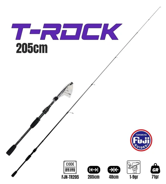Fujin T-Rock 205cm 1-9gr Teleskopik LRF Kamışı ürün görseli 1
