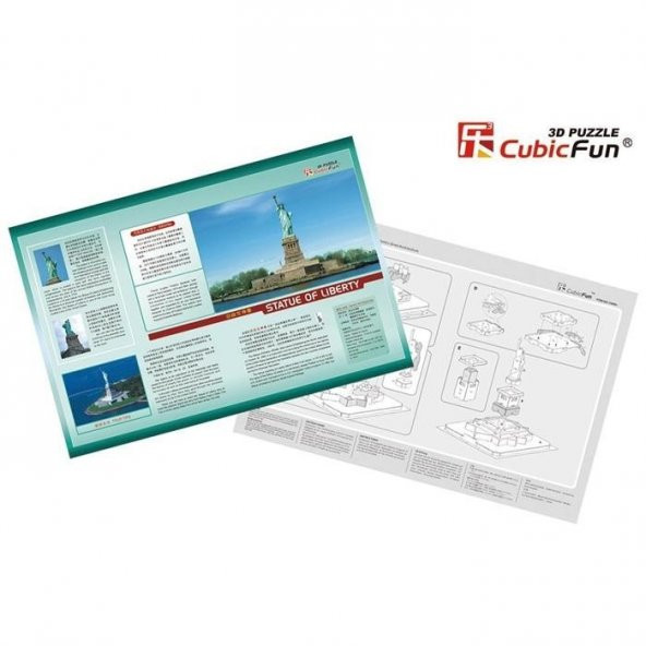 Cubic Fun 3D 39 Parça Puzzle Özgürlük Anıtı - ABD - Resim 2
