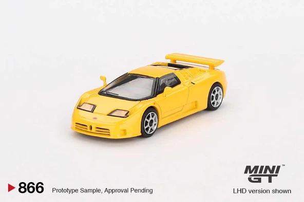 Mini GT 866 Bugatti EB110 Super Sport Giallo Bugatti LHD Model Araba ürün görseli 1