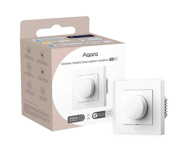 Aqara Akıllı Dimmer Switch H2 KD-R01D (Apple Home Destekli) ürün görseli 1