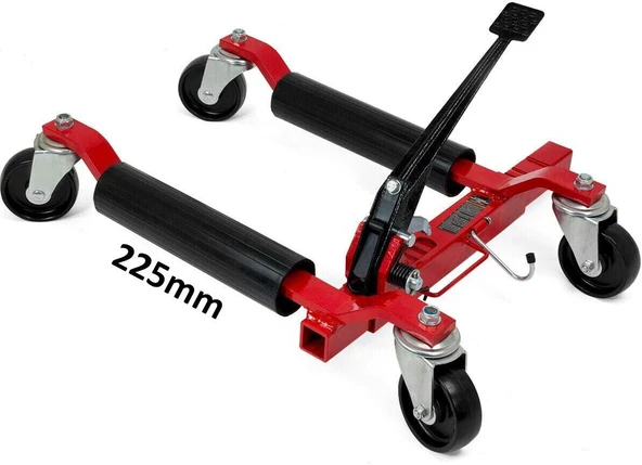 NT TOOLS 225mm Tekerlekli Mekanik Araç Taşıma Sehpası Krikosu 700 KG ürün görseli 1