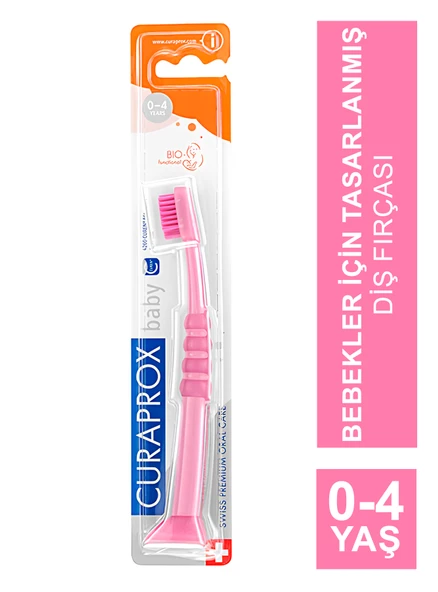 Curaprox Baby 0-4 Yaş Diş FırçasıPembe ürün görseli 1