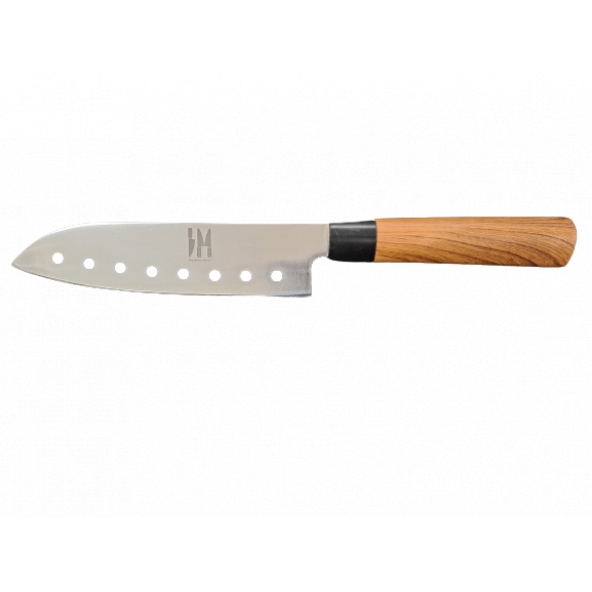 Santoku Şef Bıçağı Delikli 30cm Toplam Uzunluk ürün görseli 1