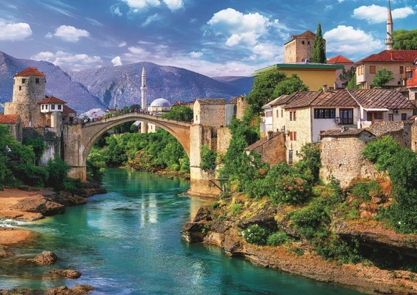 Trefl Puzzle Old Bridge In Mostar, Bosnia And Herzerg 500 Parça ürün görseli 1