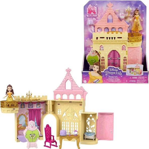 Disney Prenses Belle Sihirli Sürpriz Kale Bebek Evi Oyun Seti ürün görseli 1