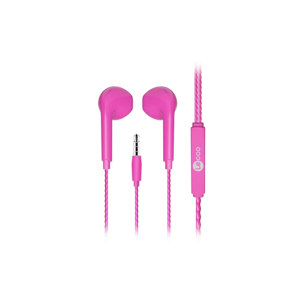 Lenovo Lecoo EH104 Kablolu 3.5mm Jacklı Kulak İçi Mikrofonlu Kulaklık Pembe ürün görseli 1