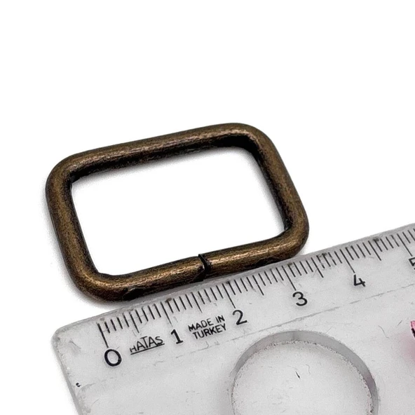 Angel Çanta Aksesuar 3.5x2 cm Antik Renk  Dikdörtgen  Halka 1 Adet ürün görseli 1